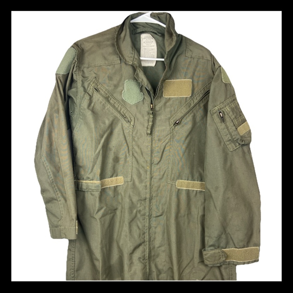 USAF Flight Suit Coveralls Flyers Summer Men’s 42 Regular Fire Resistant Green